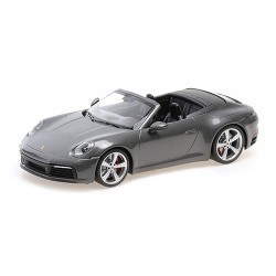 Porsche 911 Carrera 4S Cabriolet 2019 Grey Metallic Minichamps 155067336