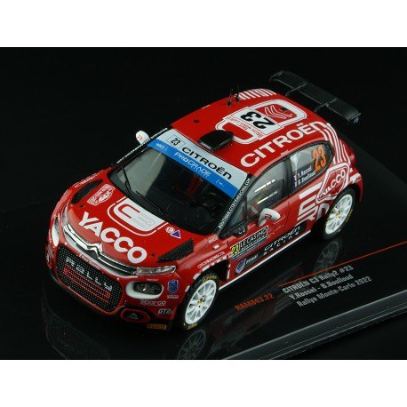 Citroen C3 Rally2 23 Rallye Monte Carlo 2022 Rossel - Boulloud IXO RAM843
