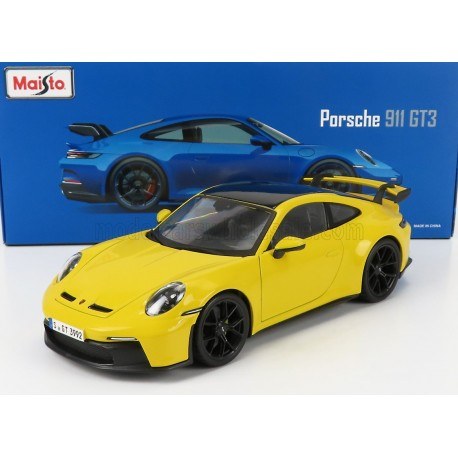 Porsche 911 992 GT3 Coupe 2022 Yellow Maisto 36458Y