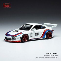 Porsche 911 Old And New 997 n118 White Decorated IXO MOC321