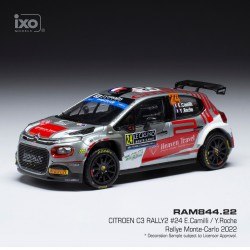 Citroen C3 Rally2 24 Rallye Monte Carlo 2022 Camilli - Roche IXO RAM844