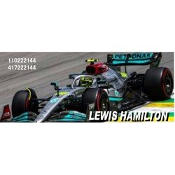 Mercedes AMG F1 W13 E Performance 44 F1 2ème Brésil 2022 Lewis Hamilton Minichamps 417222144
