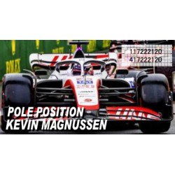Haas Ferrari VF-22 20 F1 Pole Position Brésil 2022 Kevin Magnussen Minichamps 417222120