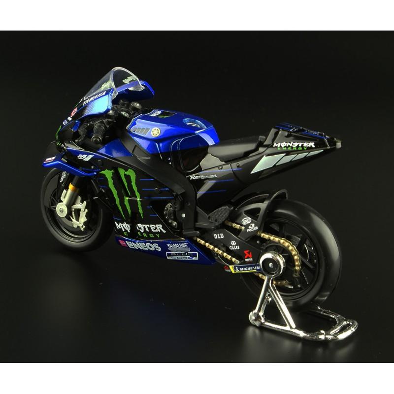 Miniatura moto de corrida Yamaha GO YZR-M1 GP Maisto motinha metal