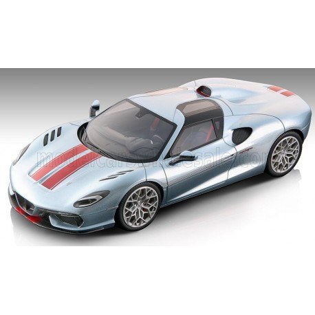 Touring Superleggera Arese RH95 (Chassis and Engine F12) 2021 Silver Red Tecnomodel TM18-268D