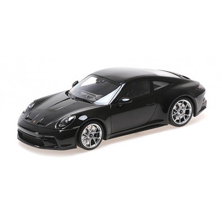 Porsche 911 (992) GT3 Touring 2022 Black with Silver wheels Minichamps  117069020 - Miniatures Autos Motos