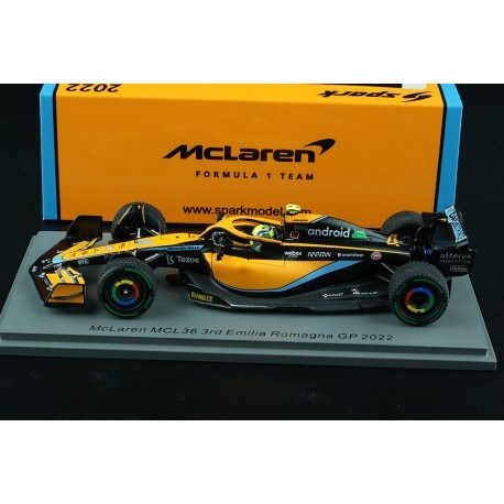 McLaren Mercedes MCL36 4 Lando Norris F1 Emilie Romagne 2022 3ème Spark S8540