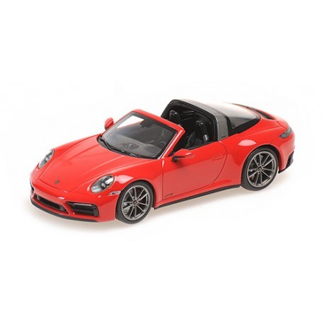 Porsche 911 992 Targa 4 GTS 2022 Red Minichamps 410061060