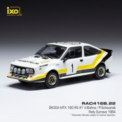 Skoda MTX 160 RS 1 Rallye Sumava 1984 Blahna - Schovanek IXO RAC416B
