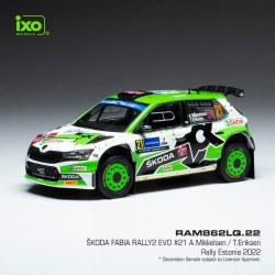 Skoda Fabia Rally2 Evo 21 Rallye d'Estonie 2022 Mikkelsen - Eriksen IXO RAM862