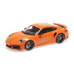 Porsche 911 992 Turbo S Coupe Sport Design 2021 Orange Minichamps 113069074