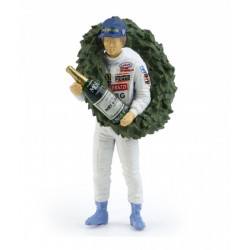 Figurine Gilles Villeneuve F1 Ferrari Winner GP 1981 Brumm F023