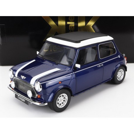 Mini Cooper Sunroof LHD 1992 Blue White KK Scale KKDC120073L