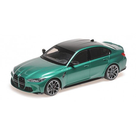 BMW M3 2020 Green Minichamps 155020200 - Miniatures Autos Motos