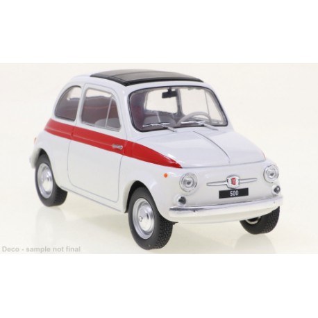Fiat 500 1960 White Red Whitebox WB124182
