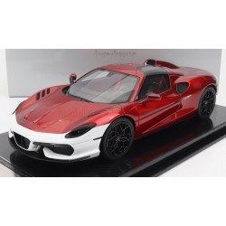 Touring Superleggera Arese RH95 (Chassis and Engine F12) 2021 Red Met Gloss White Tecnomodel TM18-268B