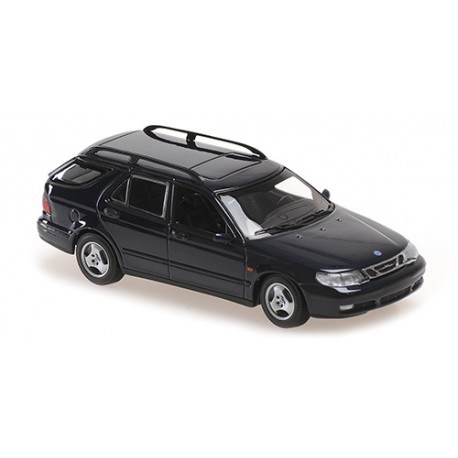 Saab 9-5 Break 1999 Dark Blue Metallic Minichamps 940170810