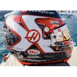 Casque Helmet 1/5 Kevin Magnussen Haas GP Monaco F1 2023 Spark 5HF100