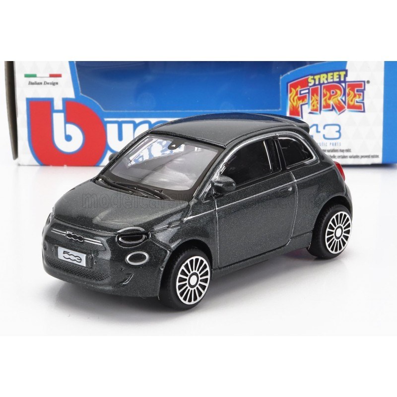 Fiat 500 La Prima Convertible 2021 Grey Bburago BBU18-30456BL