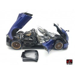 Pagani Zonda HP Barchetta Carbon Fibre 2018 Blue LCD Model LCD18009BU