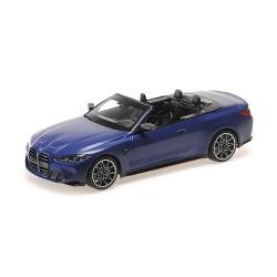 BMW M4 Cabriolet 2020 Matt Blue Metallic Minichamps 155021030