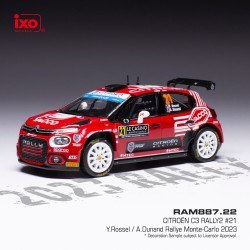 Citroen C3 WRC2 21 Rallye Monte Carlo 2023 Rossel - Dunand IXO RAM887