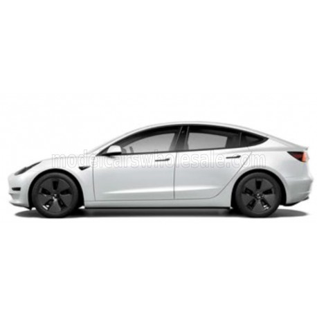 Tesla Model 3 2021 Pearle White Met LS Collectibles LS086C