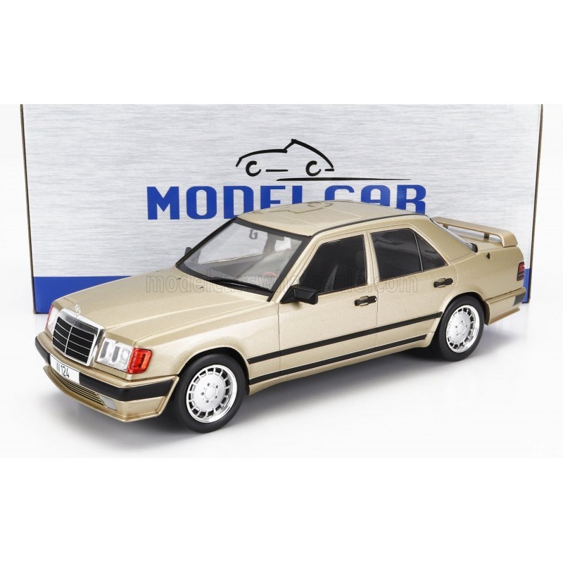 Voiture miniature Mercedes W124 Tuning, metallic-beige, 1986 MCG 1:18  Metallmodell, Türen und Hauben nicht zu öffnen sur