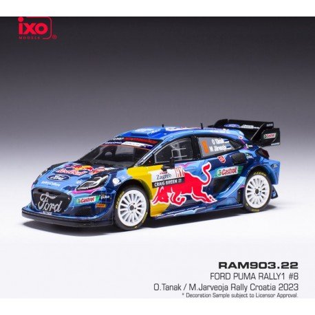 Ford Puma 8 Rallye de Croatie 2023 Tanak - Jarveoja IXO RAM903