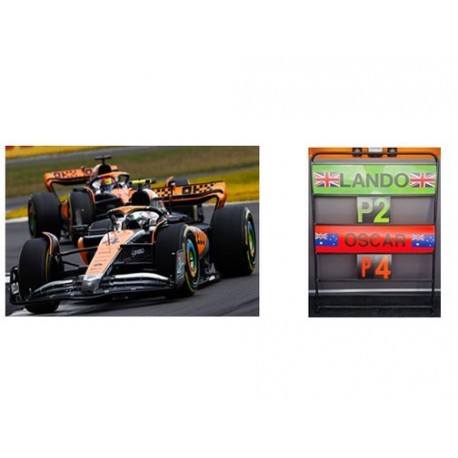 McLaren Mercedes MCL60 4 Lando Norris F1 2ème Angleterre 2023 Spark 18S903