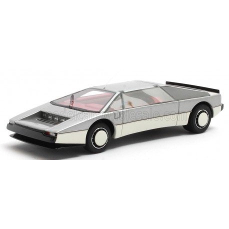 Aston Martin Bulldog Open Headlights Concept 1980 Silver Matrix MX50108-133