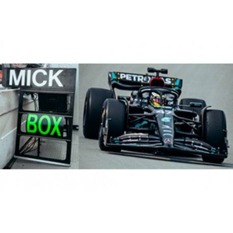 Mercedes AMG W14 E Performance 47 Mick Schumacher F1 Espagne Test Tyre 2023 Spark S8913