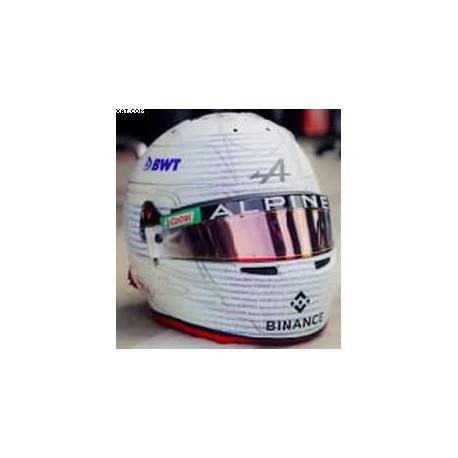 Casque Helmet 1/5 Esteban Ocon Alpine GP Angleterre F1 2023 Spark 5HF118