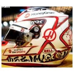 Casque Helmet 1/5 Kevin Magnussen Haas GP Singapour F1 2023 Spark 5HF132