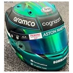 Casque Helmet 1/5 Jessica Hawkins Aston Martin GP F1 Test F1 2023 Spark 5HF133