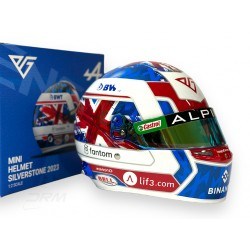 Casque Helmet 1/2 Pierre Gasly Alpine GP Angleterre F1 2023 Bell HELGAS23SIL