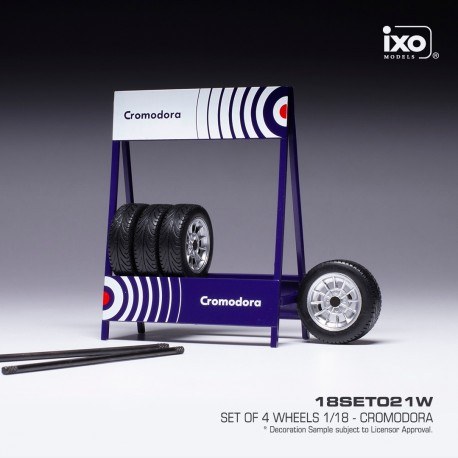 Tyre Rack Accessory Cromodora Set of 4 Wheels IXO 18SET021W
