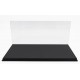Boitier Vitrine Display Box 1/12 base en cuir synthétique noir LuxBox LBX12001A