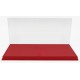 Boitier Vitrine Display Box 1/18 base en cuir synthétique rouge LuxBox LBX18001B
