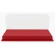 Boitier Vitrine Display Box 1/43 base en cuir synthétique rouge LuxBox LBX43002
