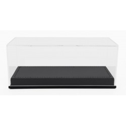 Boitier Vitrine Display Box 1/43 base en cuir synthétique noir LuxBox LBX43001