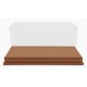 Boitier Vitrine Display Box 1/43 base en cuir synthétique beige LuxBox LBX43003