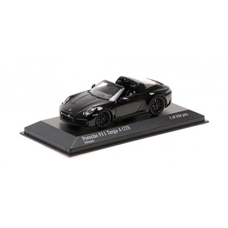 Porsche 911 992 Targa 4 GTS 2022 Black Minichamps 410061065