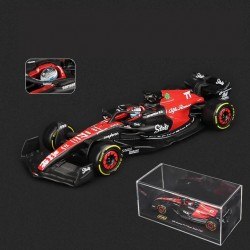 Alfa Romeo Ferrari C43 77 Valtteri Bottas F1 With driver and showcase 2023 Bburago BU38086-77