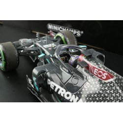 Mercedes F1 W11 44 F1 Winner Turquie World Champion 2020 Lewis Hamilton with used tyres and dirty effect Minichamps 113202444